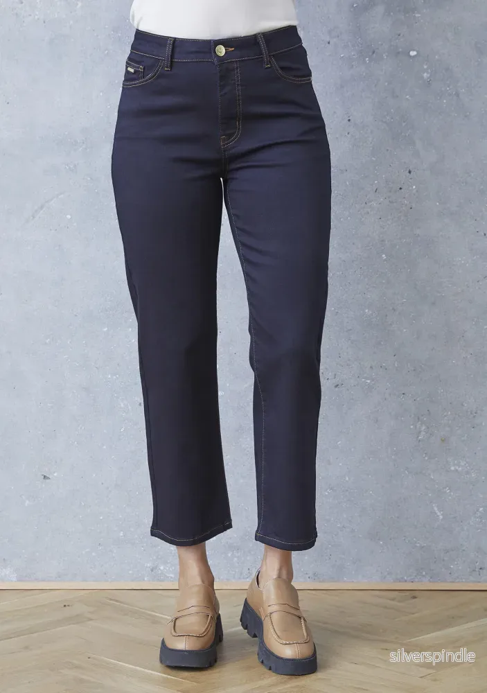 Lido Straight Jeans - Blue Black Denim