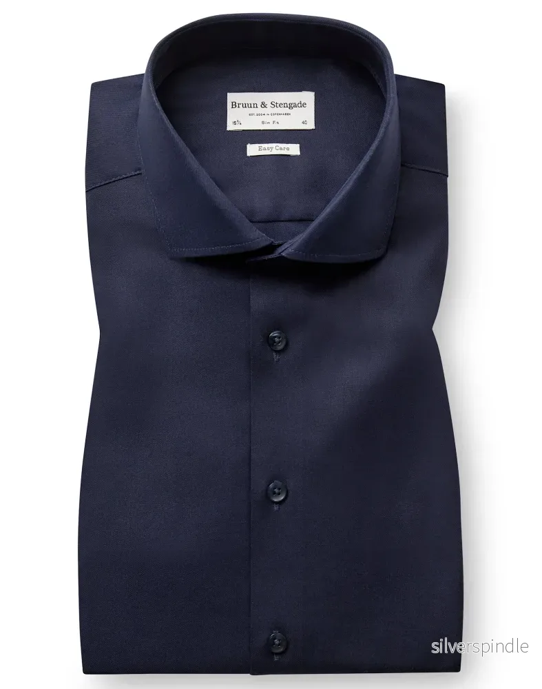 BS Miles Slim Fit Skjorta – Navy BS Miles Slim Fit Skjorta – Navy