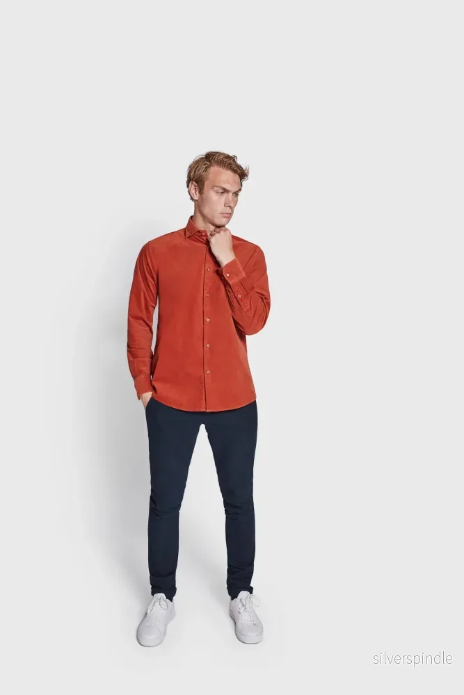 BS Jallow Casual Modern Fit Skjorta - Orange - Bild 3
