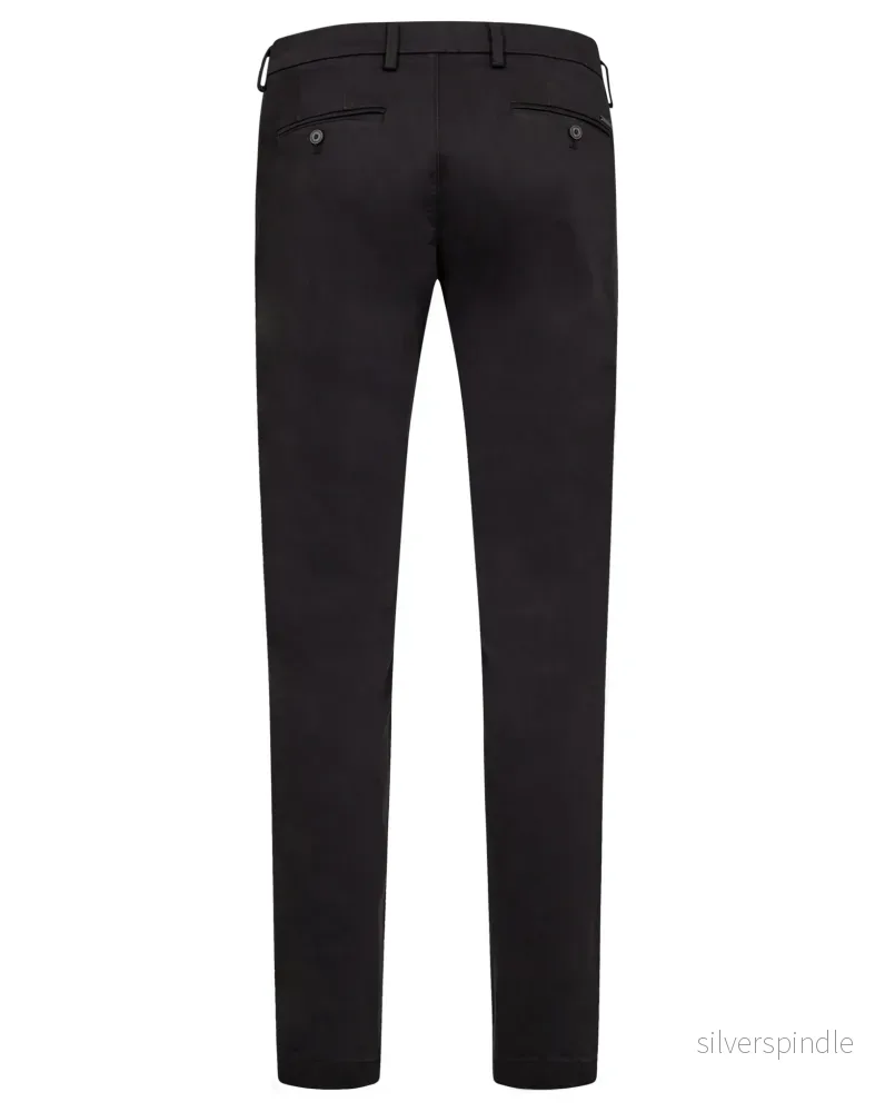 BS Malik Regular Fit Chinos - Svart - Bild 2