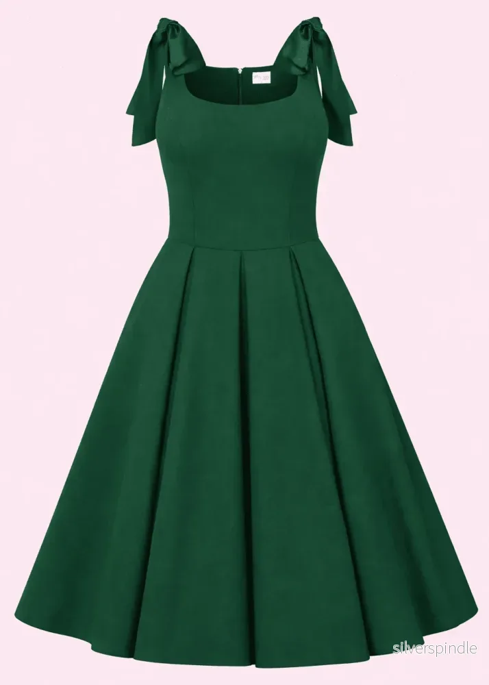 1950-tals Josephine midi klänning – grönt 1950-tals Josephine midi klänning – grönt