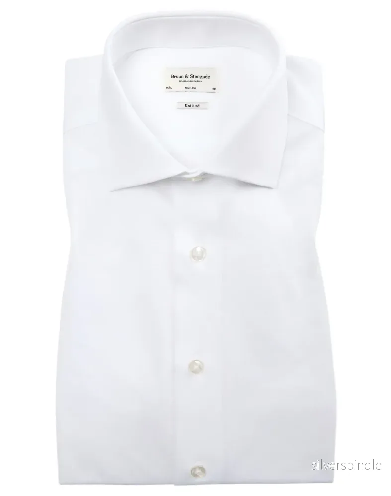BS Miller Slim Fit Skjorta - White