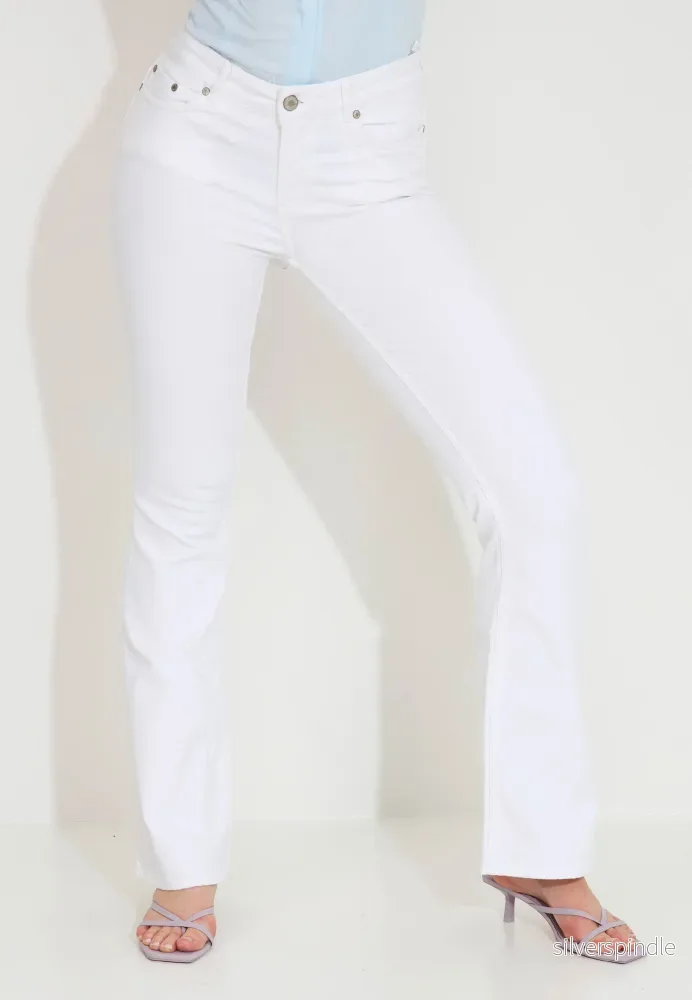 JULIE FLARE TROUSERS - Vit - Bild 3