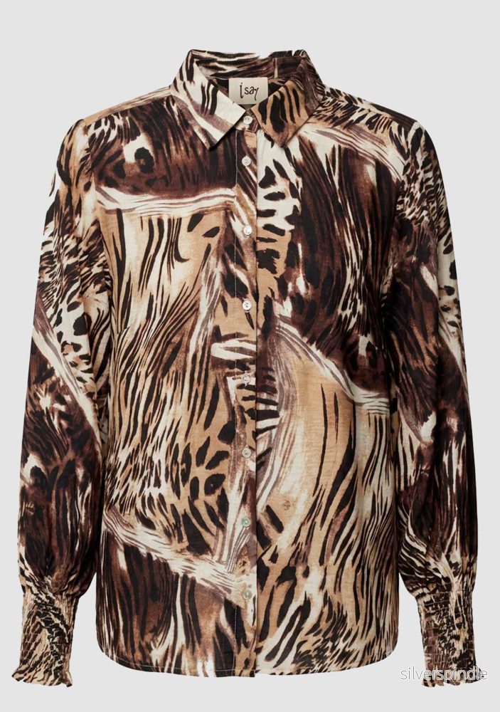 Ane Smock Shirt - Brown Drawing - Bild 3