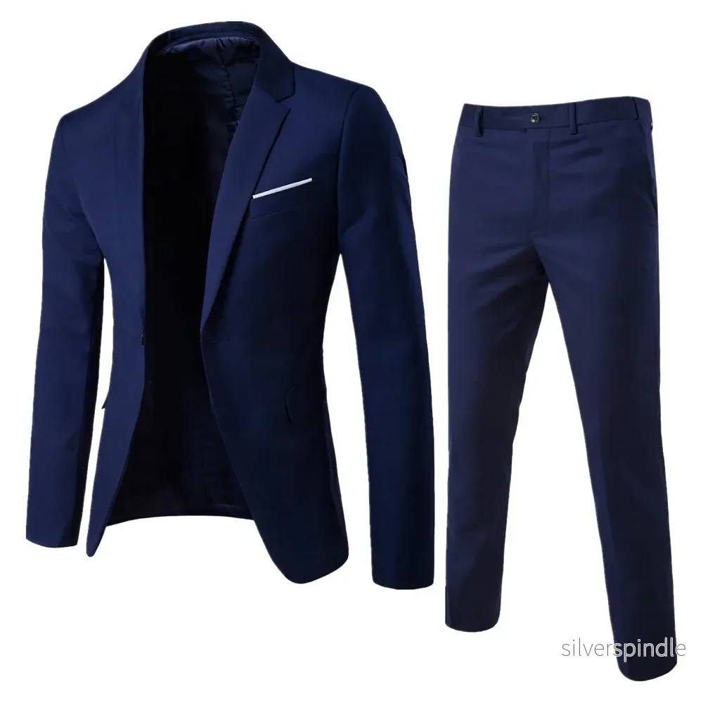 Liam | Elegant Slim Fit Herrkostym i Två Delar - Bild 2