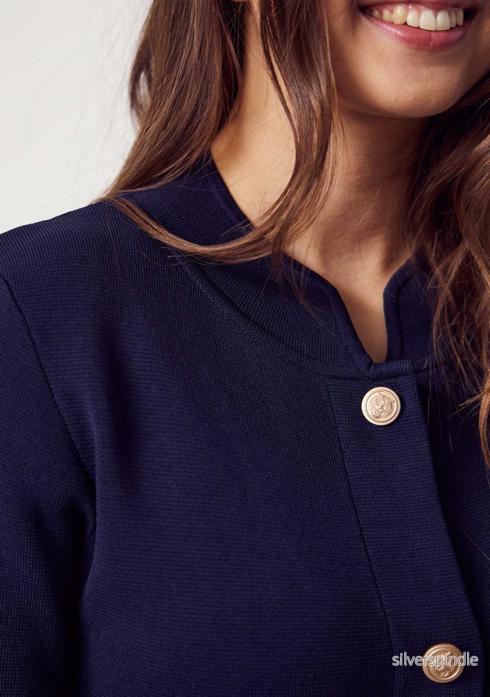 Jena Button Cardigan - Navy - Bild 3
