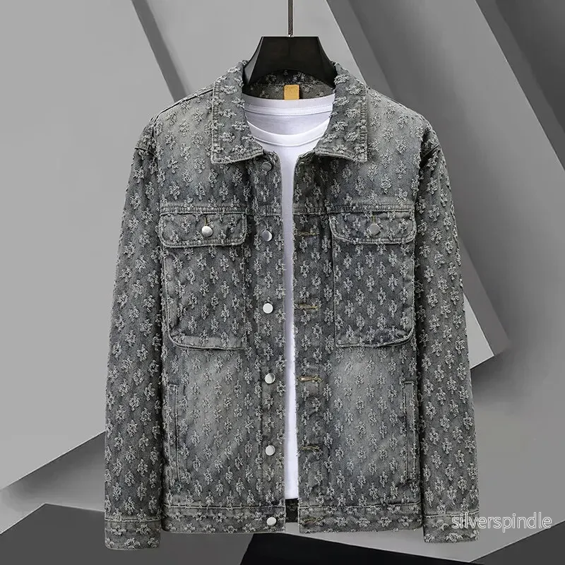 Ethan | Elegant Jacquard Jeansjacka För Herr - Bild 2