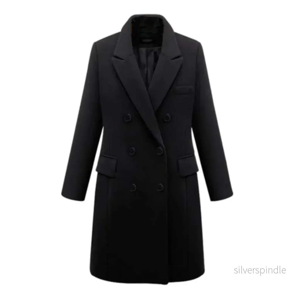 Elegant Kappa | Dubbelknäppt Lång Kappa med Skräddarsydda Slag | Perfekt för Formella Tillfällen Elegant Kappa | Dubbelknäppt Lång Kappa med Skräddarsydda Slag | Perfekt för Formella Tillfällen