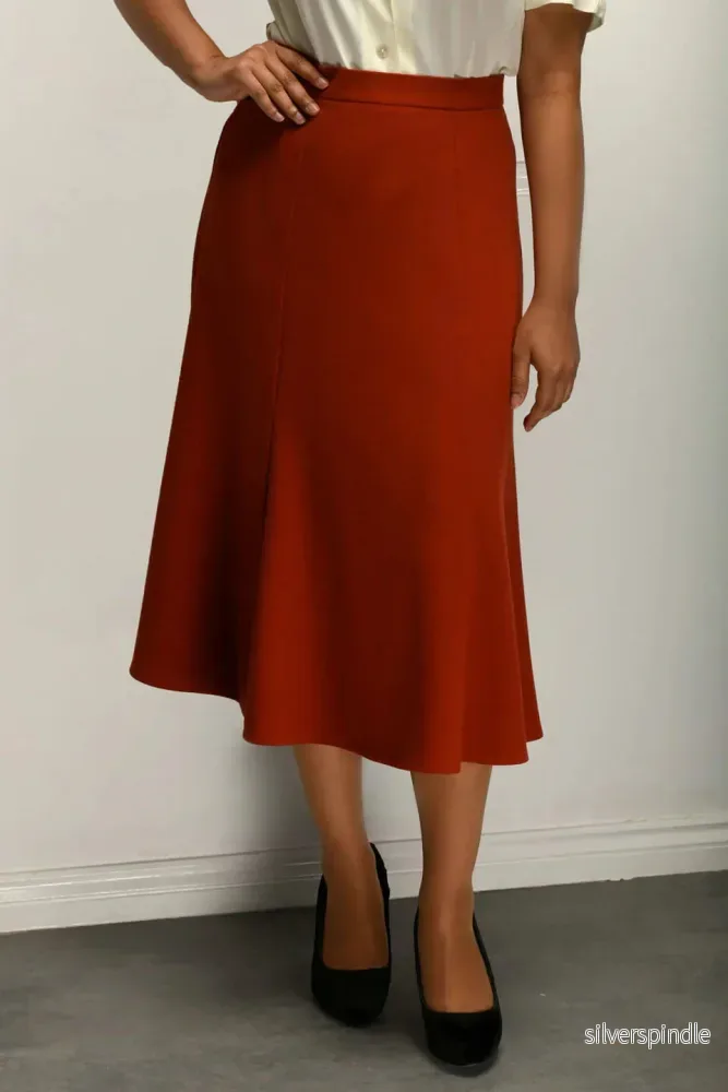 Bette Midikjol - roströd - Bild 3