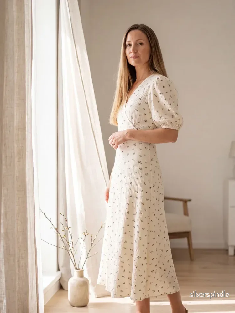 Sofia | Blommig sommarklänning med hög midja Sofia | Blommig sommarklänning med hög midja