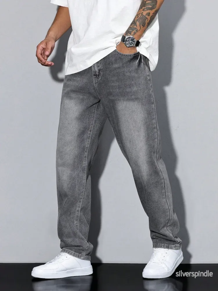 Urban Style | Baggy Jeans Herr med Avslappnad Passform | Modern Design för Komfort och Stil - Bild 2