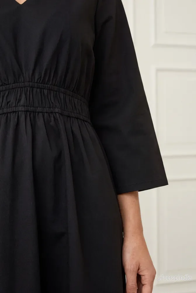 Sigga Sleeve Dress - Black - Bild 3