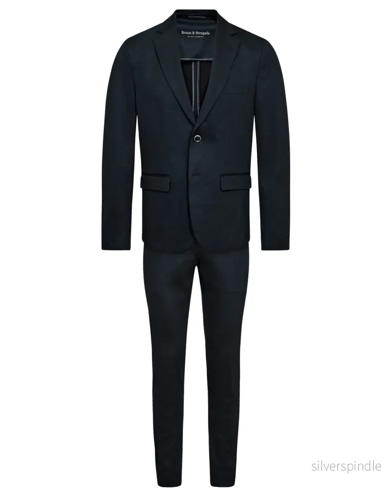 BS Chapelle Classic Fit Suit Set – Marinblå