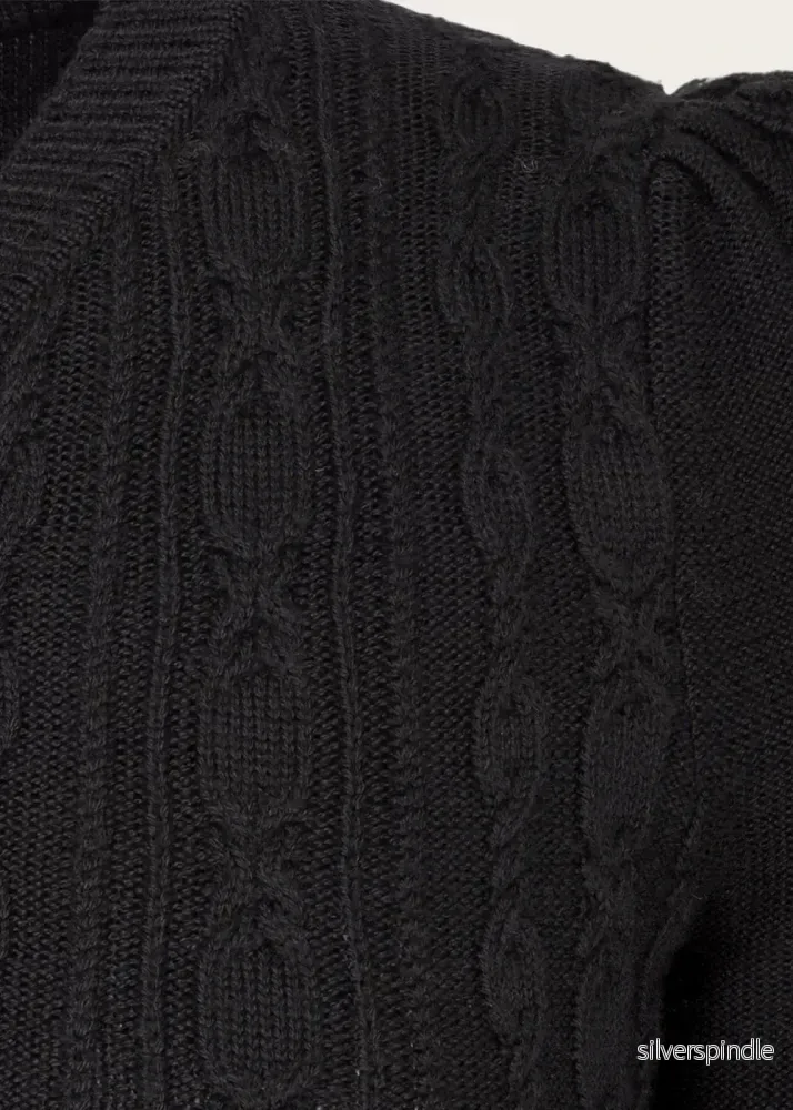 Ice Skater Cardigan - Svart - Bild 3