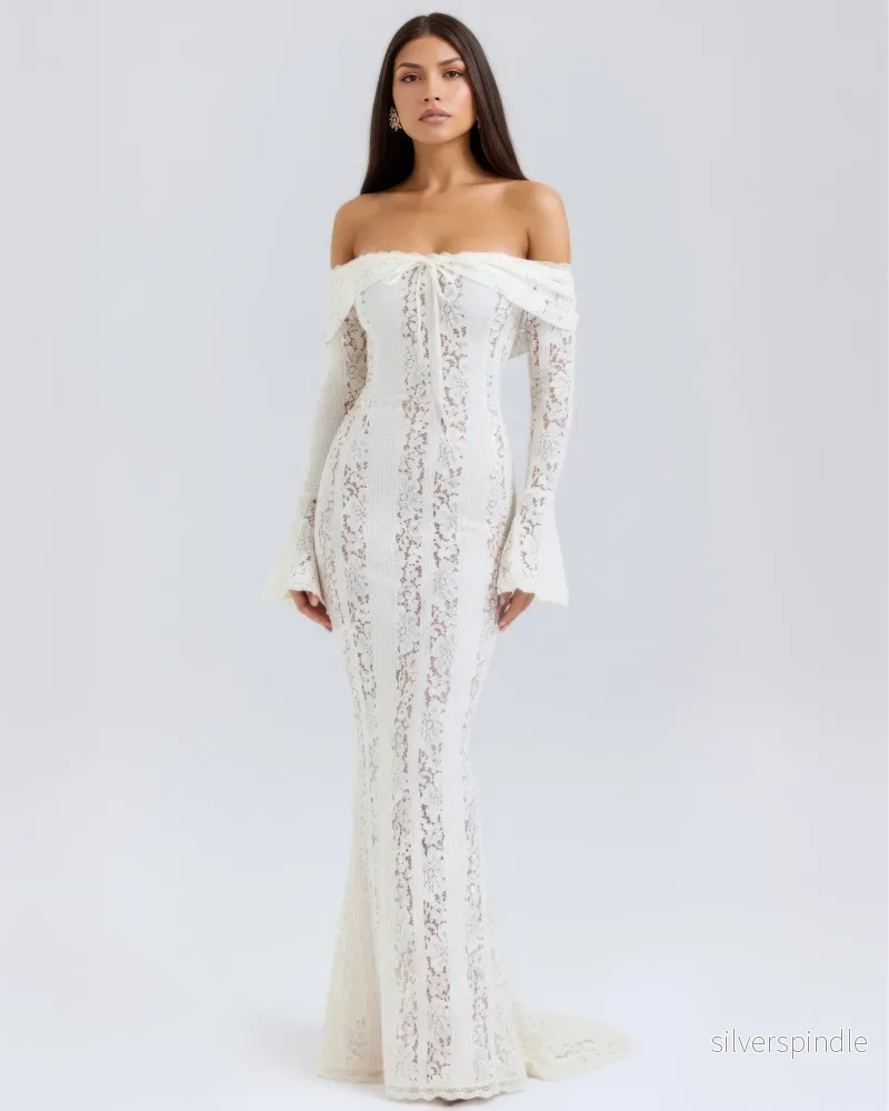 Sophia | Elegant Off-Shoulder Maxiklänning Sophia | Elegant Off-Shoulder Maxiklänning