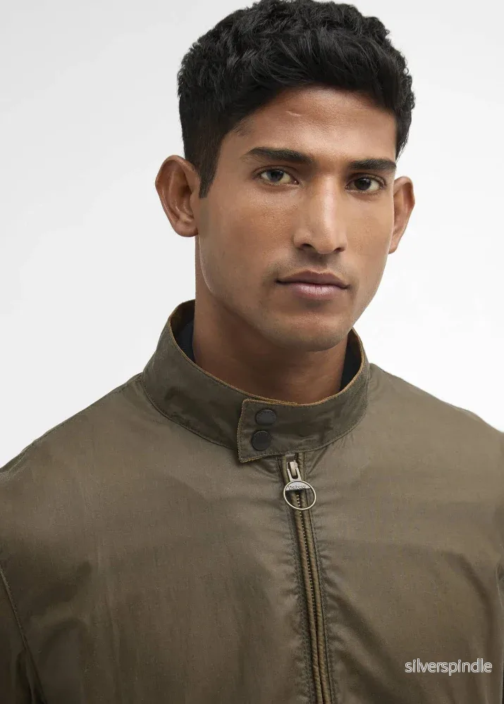 Barbour Lightweight Royston Wax Jacket Olive - Bild 3