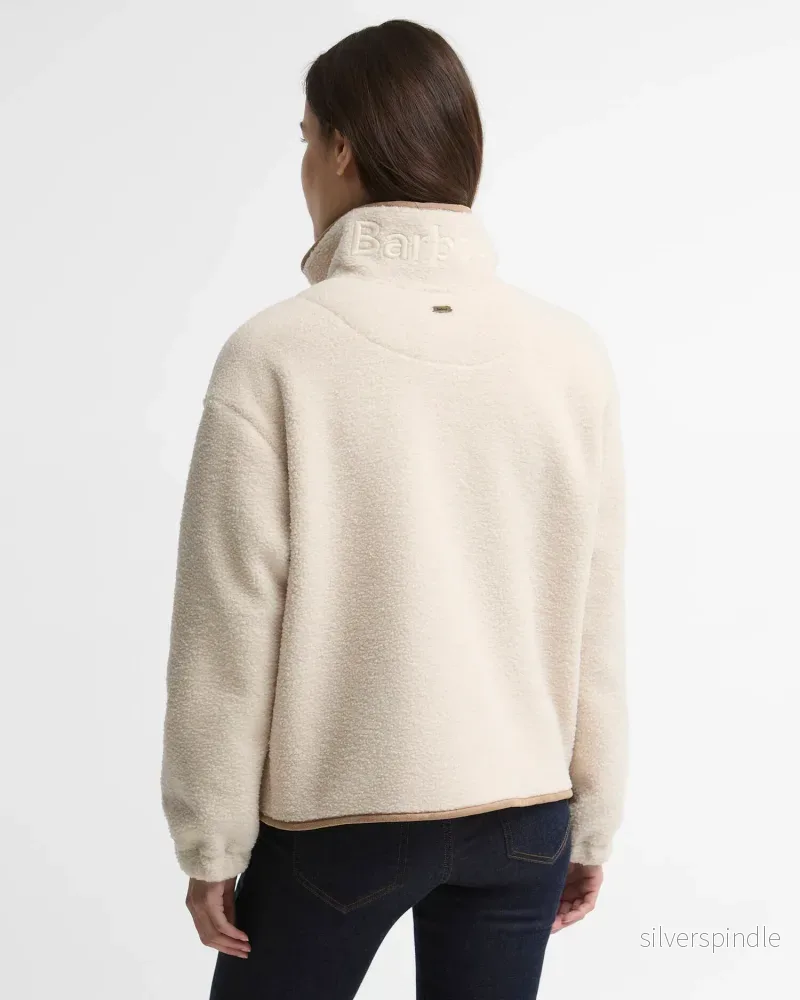 Barbour Homeswood Fleece Light Pearl/Beige - Bild 3