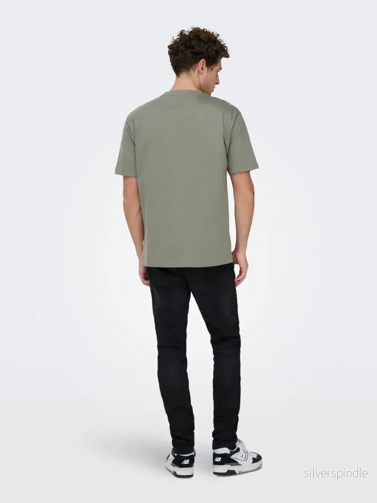 FRED RLX TEE - CASTOR GRAY - Bild 3