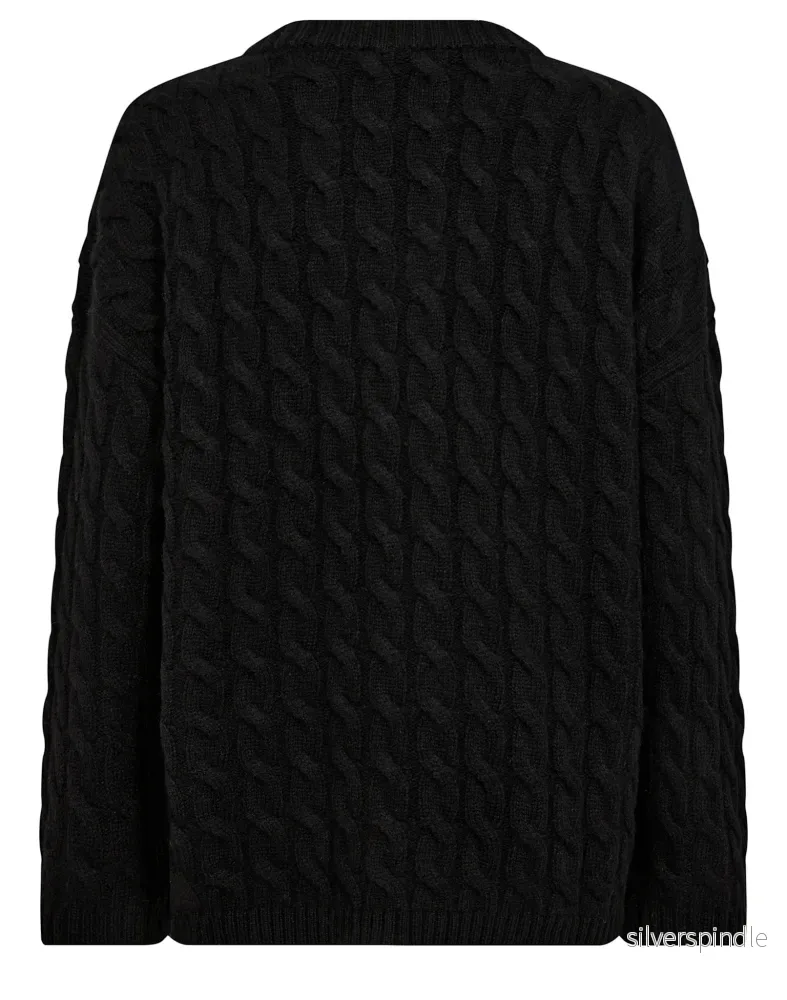 BS Miranda Regular Fit Stickat - Black - Bild 2