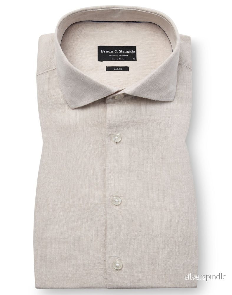 BS Tahaka Casual Modern Fit Skjorta - Sand