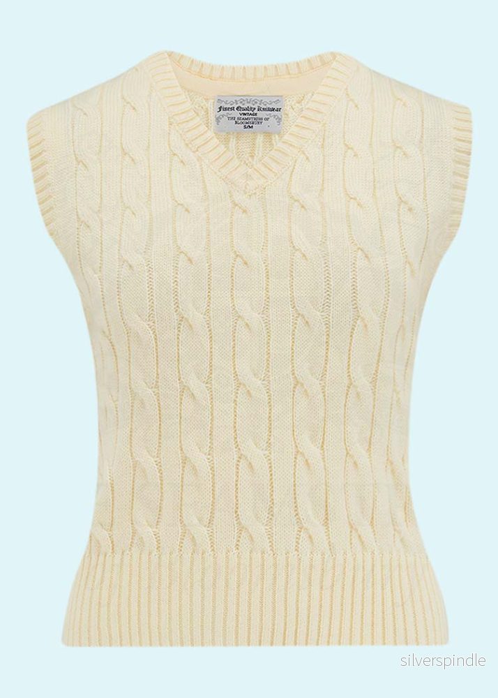 Slipover med twists - kräm