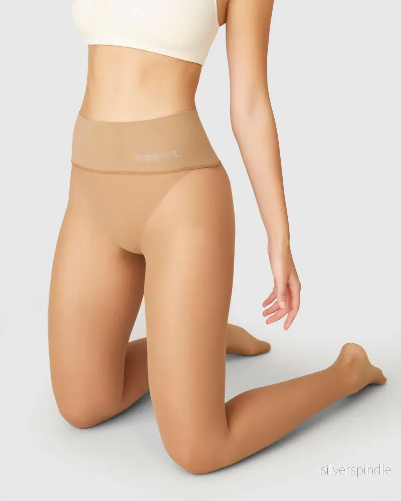 Beata seamless 15 den strumpbyxor - karamell - Bild 2