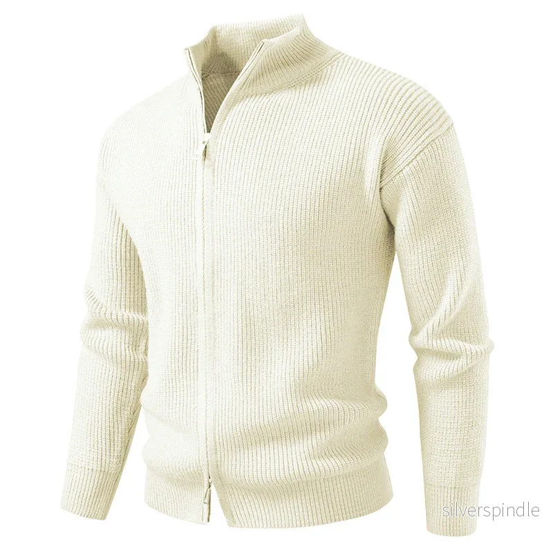 Ethan | Slim Fit Vår Cardigan med Dragkedja - Bild 3