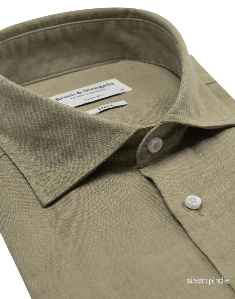 BS Ricciardo Casual Slim Fit Skjorta - Army - Bild 2