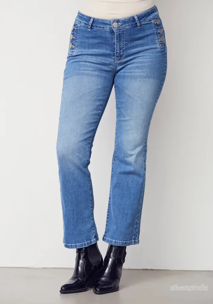 Como Button Jeans – Como Blue Wash Como Button Jeans – Como Blue Wash