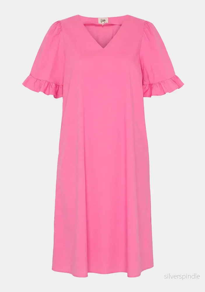Sigga Flounce Dress - Fresh Pink - Bild 3