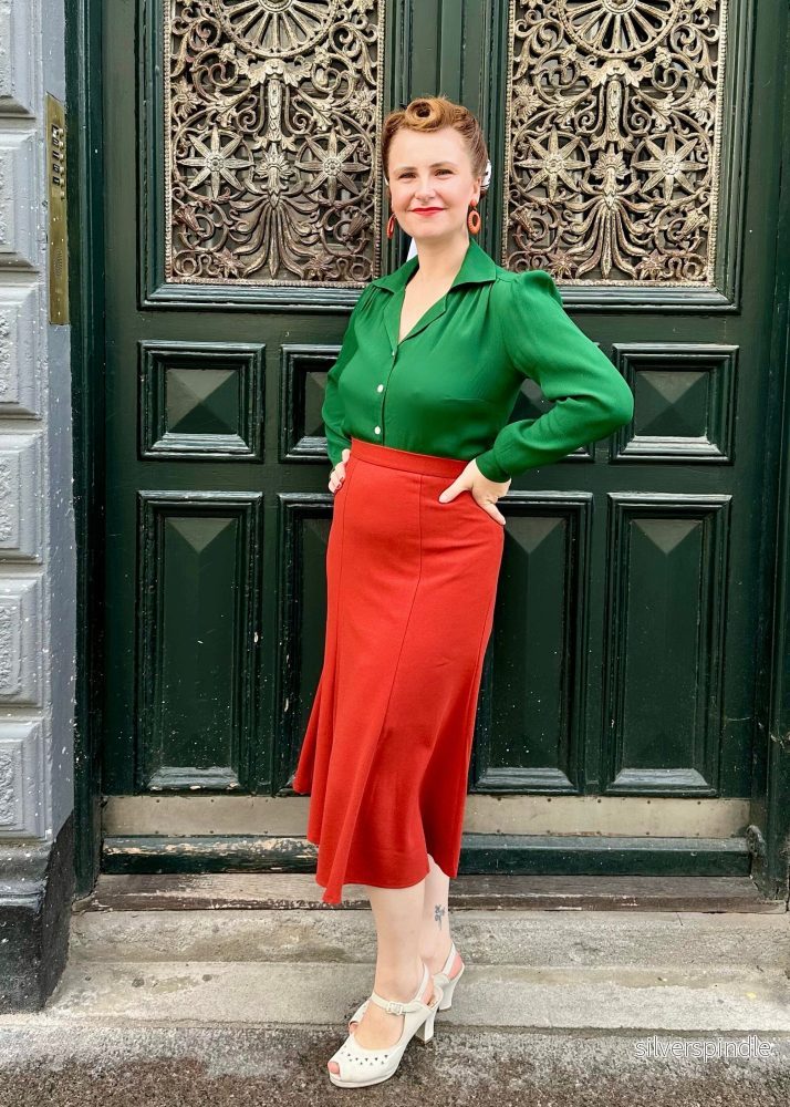Gene långärmad skjorta - flaskgrönt - Bild 3