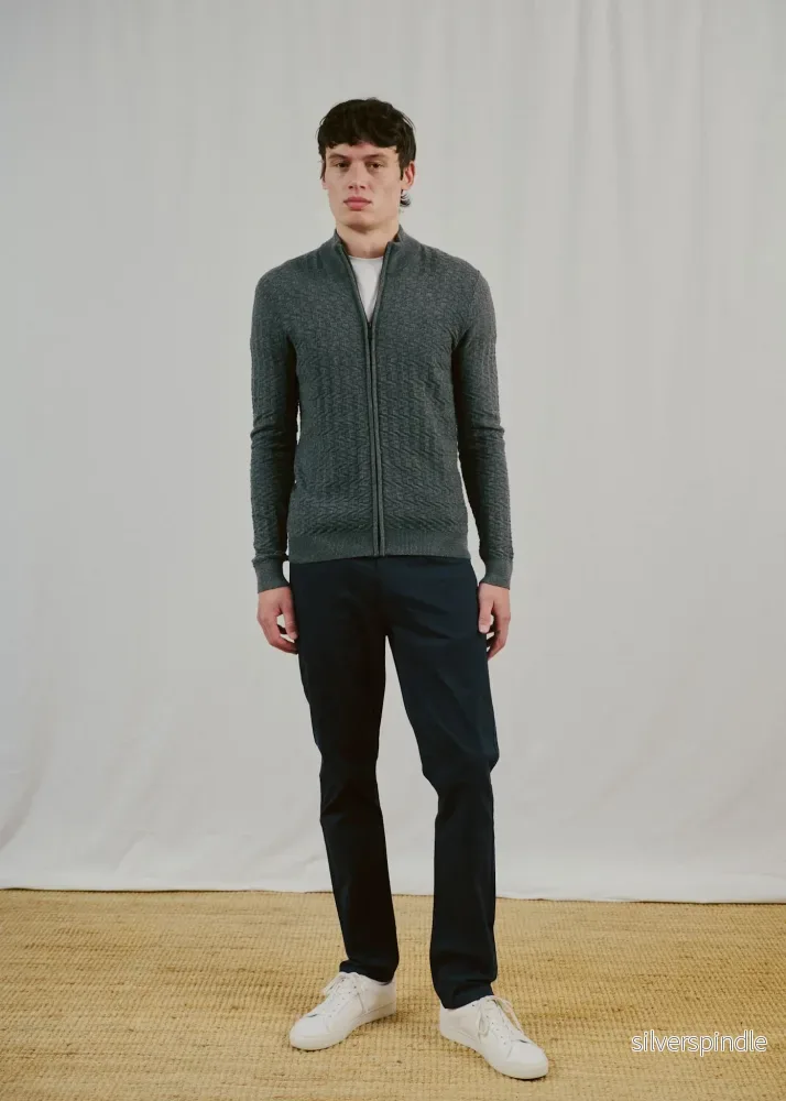 BS Mastor Regular Fit Stickat - Grey