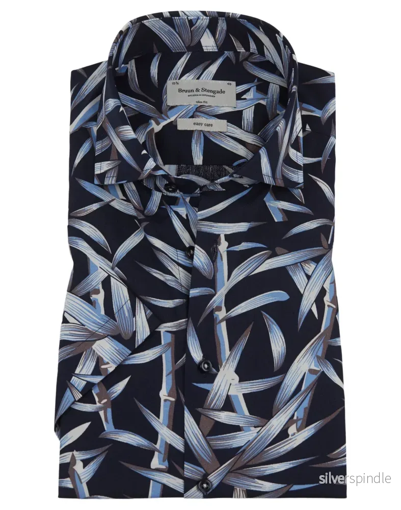 BS Bonanno Slim Fit Skjorta – Navy BS Bonanno Slim Fit Skjorta – Navy