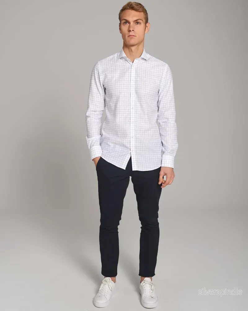 BS Elias Modern Fit Skjorta - White - Bild 3