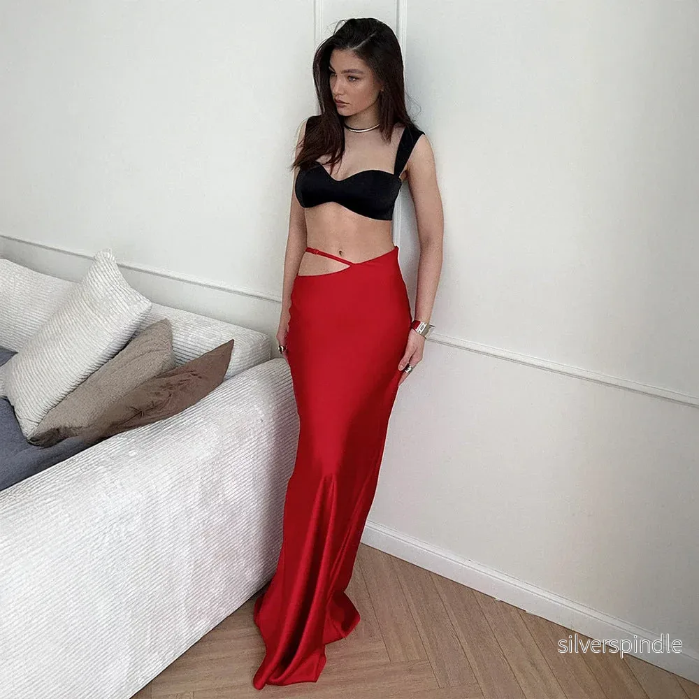 Emma | Elegant Lång Bodycon-Kjol med Urholkad Design - Bild 3