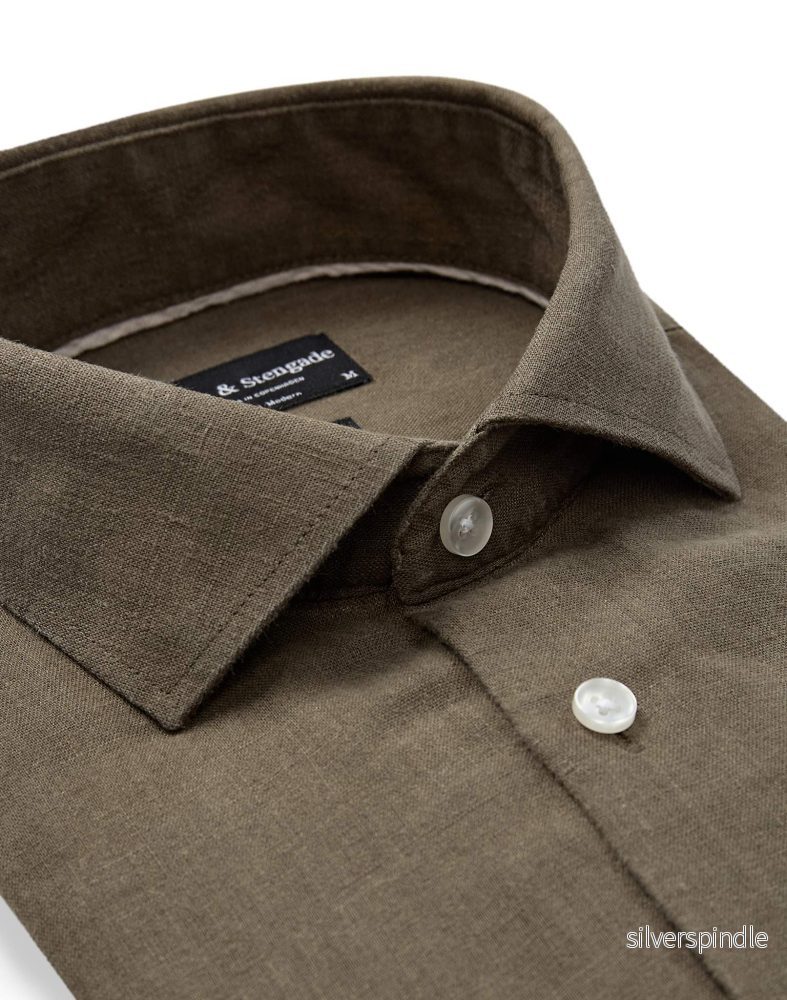 BS Tahaka Casual Modern Fit Skjorta - Green - Bild 2