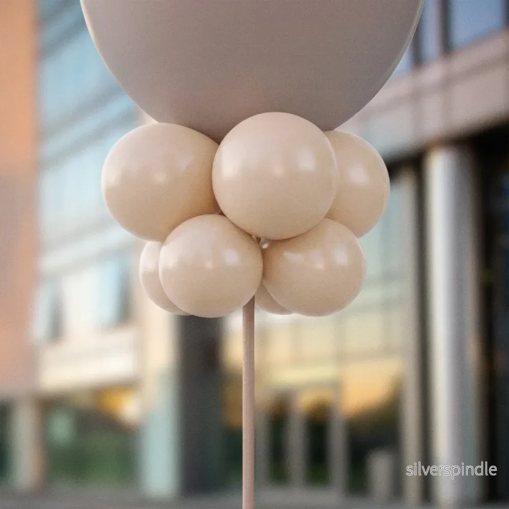Beige ballongknippen 28 cm – 10-pack Beige ballongknippen 28 cm – 10-pack
