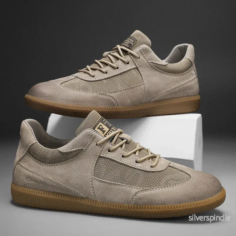 Retro Sneakers | Låg Snörning med Halkskyddad Sula | Vintage-Inspirerade Träningsskor för Stil och Komfort - Bild 3