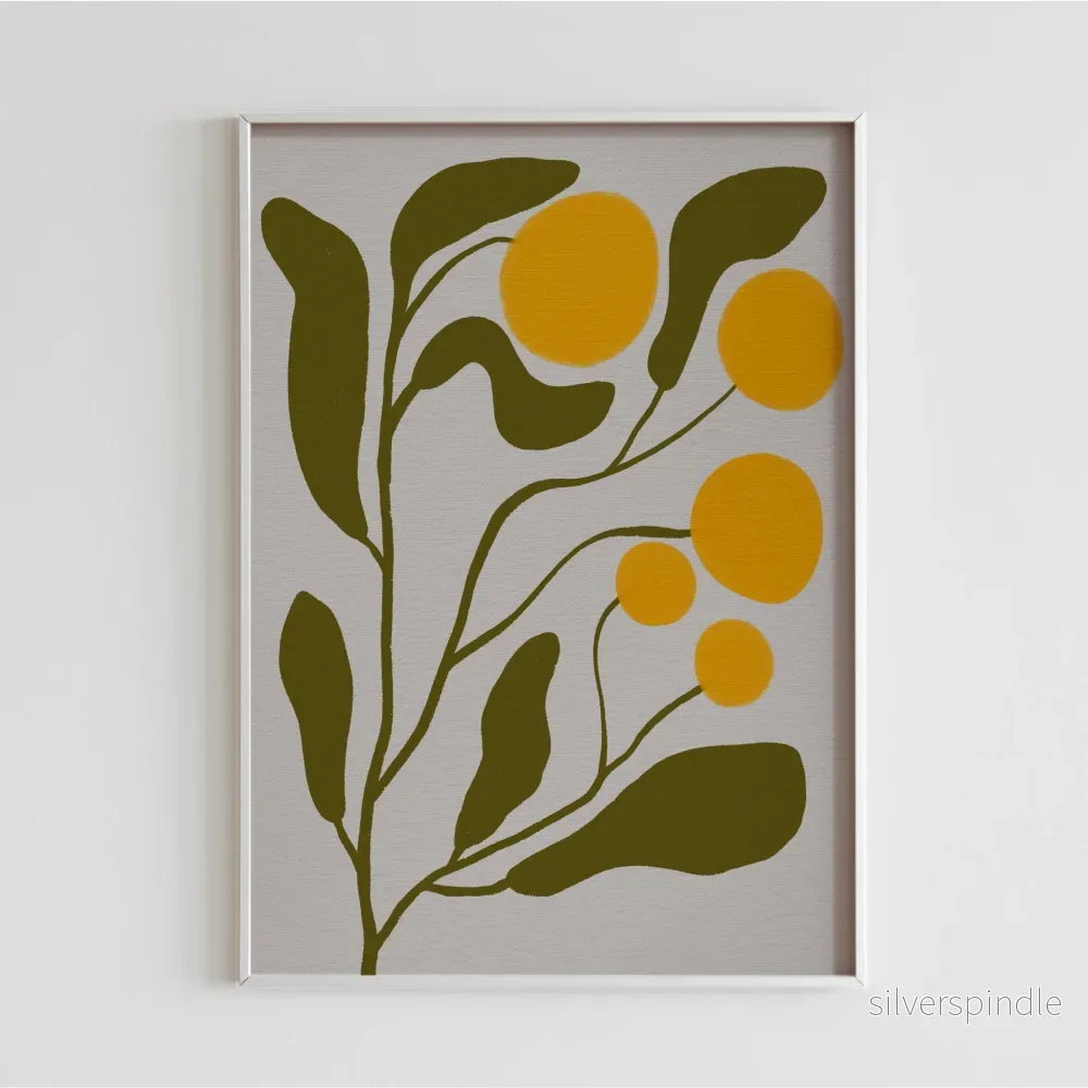 Mimosa – Abstrakt grafisk poster - Bild 3