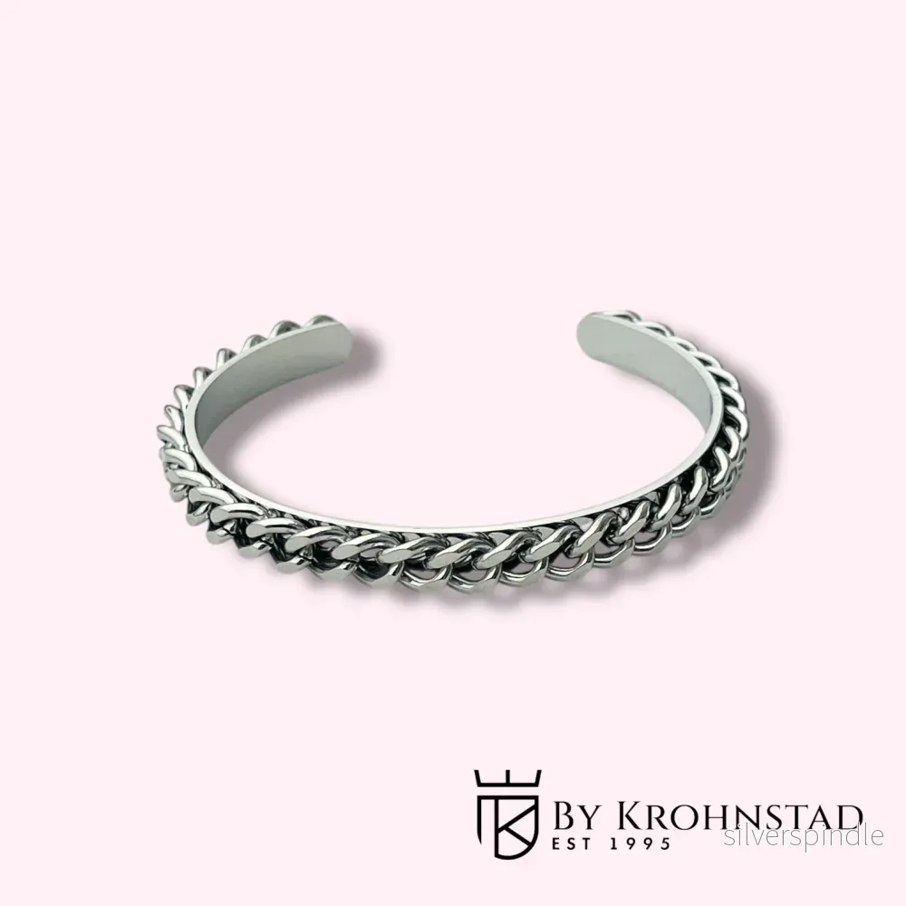 Chain silver cuff