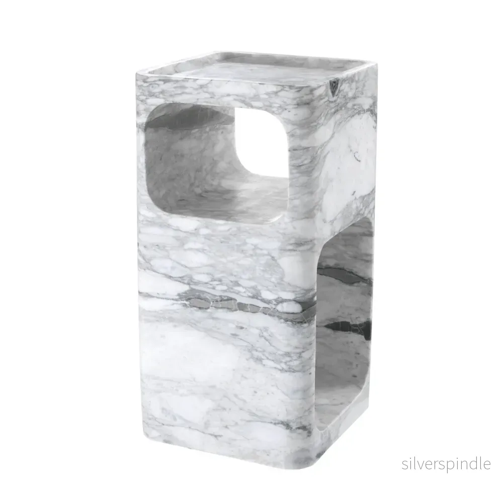 Eichholtz Adler Sidobord Marmor Vit Eichholtz Adler Sidobord Marmor Vit