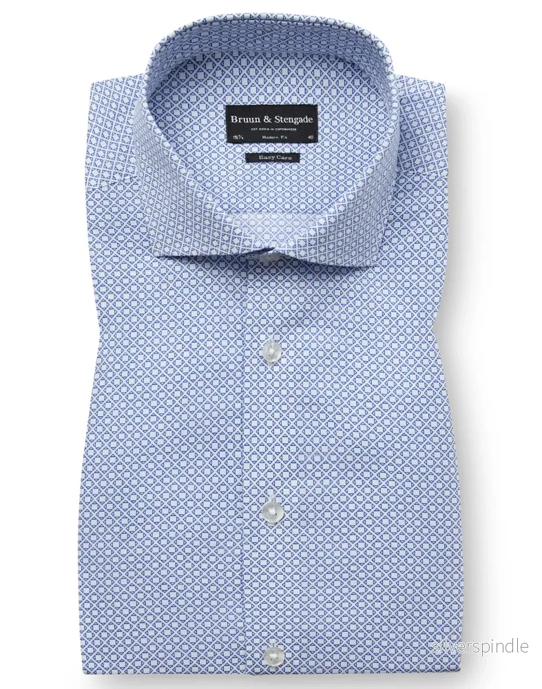 BS Lars Modern Fit Skjorta - Blue