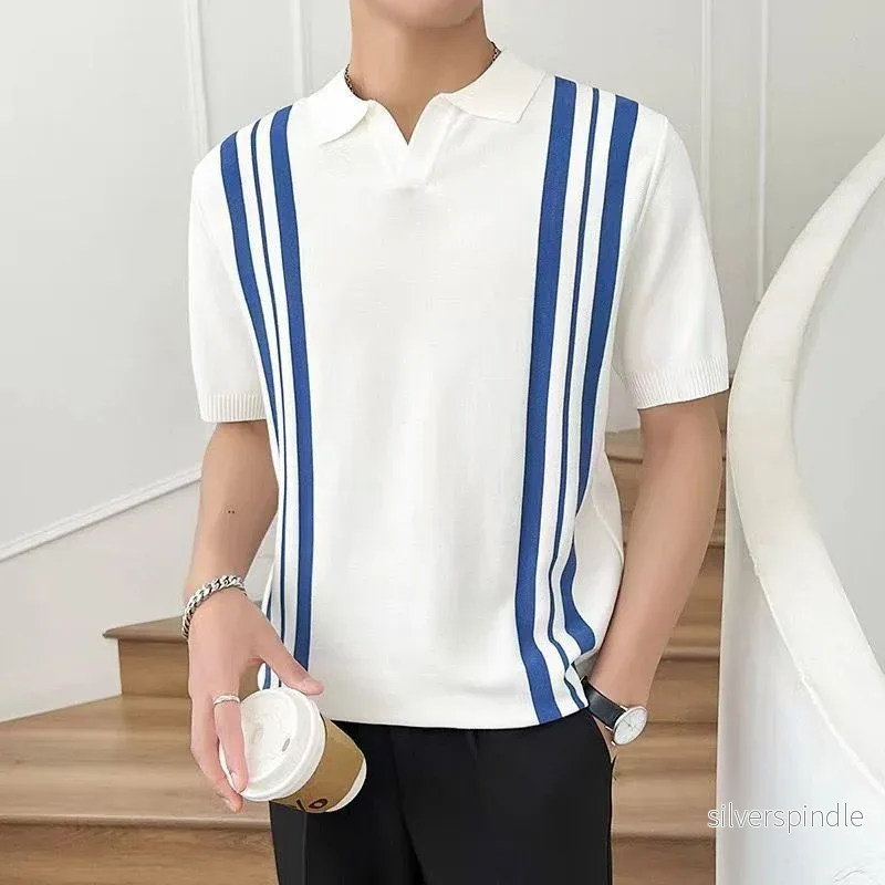 Ethan | Randig Slim Fit Sommar T-Shirt - Bild 2