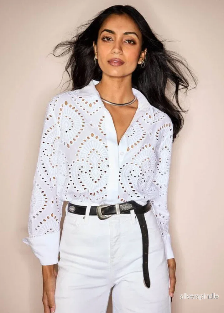 Ariat Millington LS Blus White Ariat Millington LS Blus White