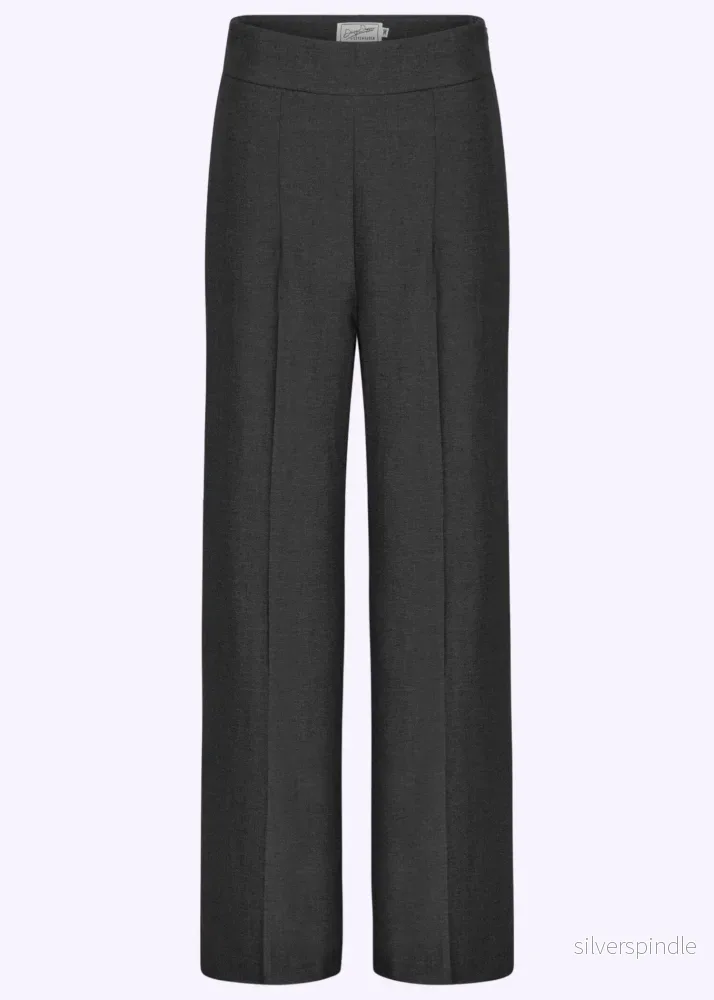 Billie byxor med hög midja – svart ”denim” Billie byxor med hög midja – svart ”denim”