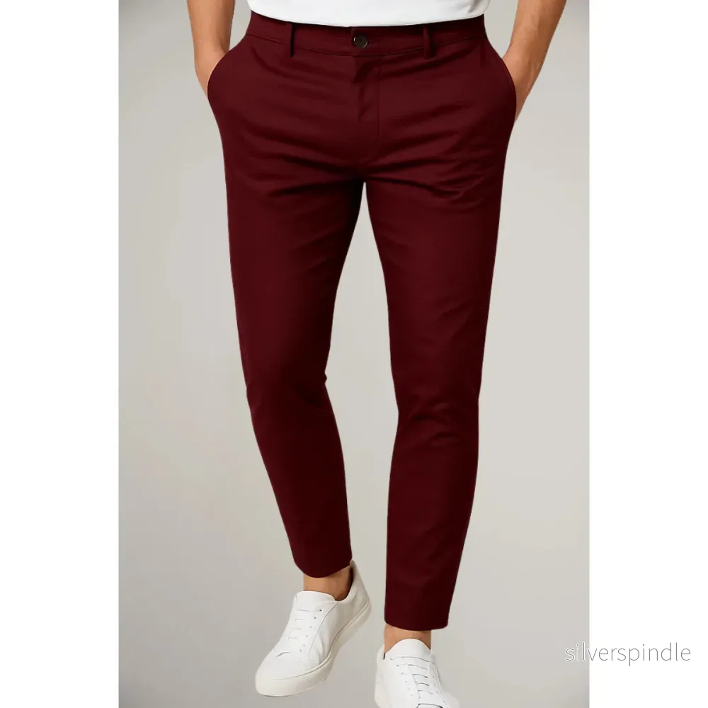 Skräddarsydda Byxor för Män med Platt Front | Elegant Design för Professionella Tillfällen - Bild 2
