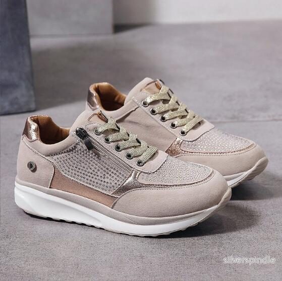 Komfort Sneakers | Ortopediska Sneakers med Blixtlås & Andningsbart Material | Optimal Stöd för Ditt Dagliga Liv - Bild 3