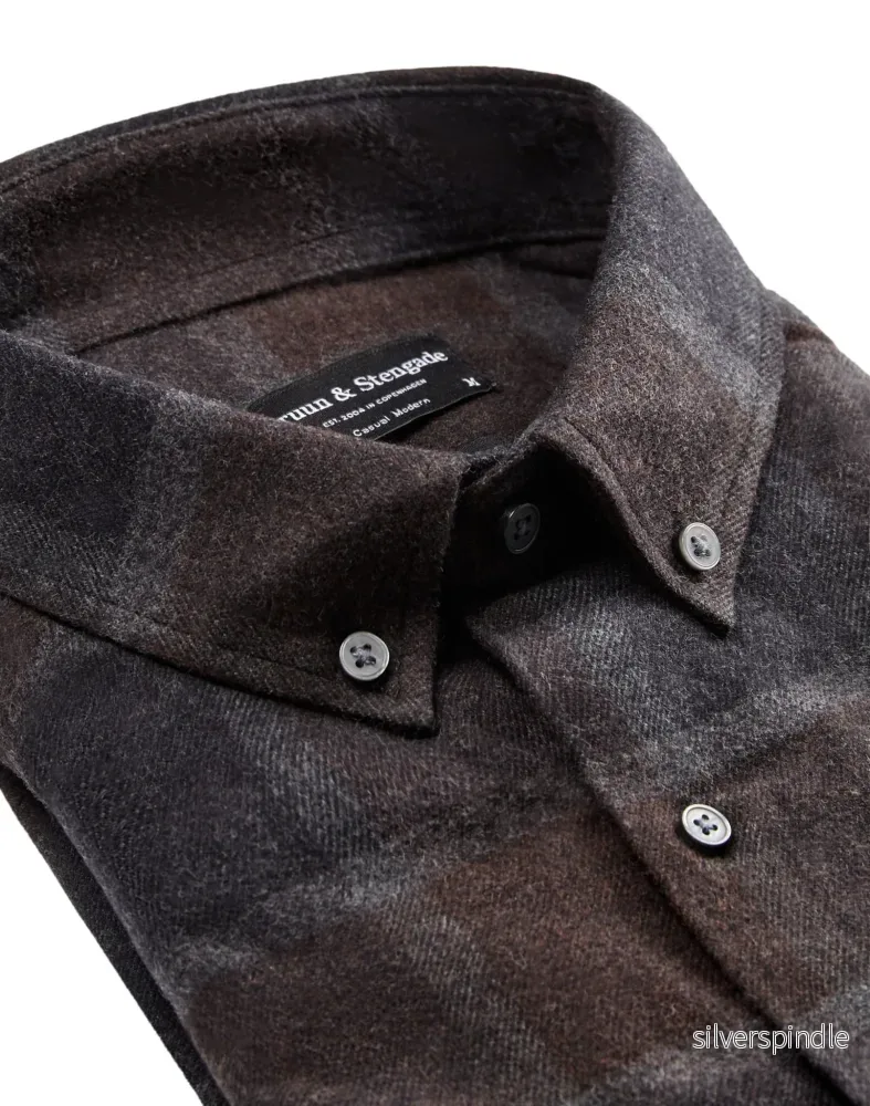 BS Stavanger casual modern fit Skjorta - Charcoal - Bild 2