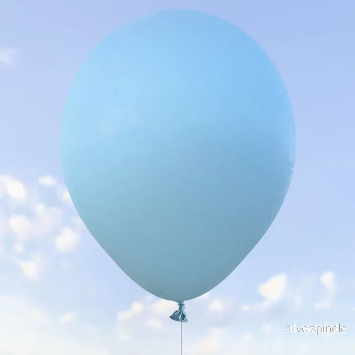 Matt blå ballonger 28 cm – 100-pack