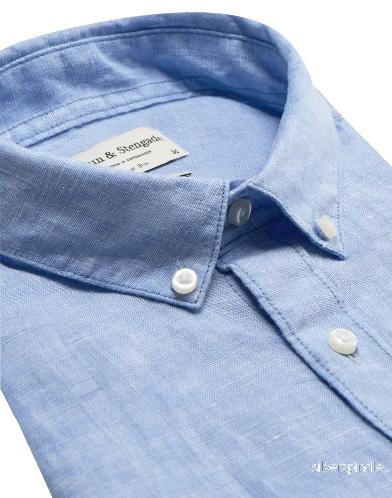 BS Sainz Casual Slim Fit Skjorta - Light Blue - Bild 2